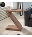 Wohnling bijzettafel MUMBAI massief houten acacia Z Cube 60cm hoge salontafel design bruine salontafel in landelijke stijl