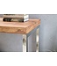 Wohnling consoletafel GUNA massief houten acacia console met metalen poten bureau 120 x 45 cm landelijke dressoir