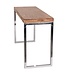 Wohnling consoletafel GUNA massief houten acacia console met metalen poten bureau 120 x 45 cm landelijke dressoir