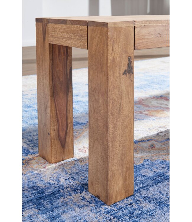 Wohnling zitbank Massief houten Acacia 180 x 45 x 35 cm houten bank natuurlijk product keuken bank in landelijke stijl