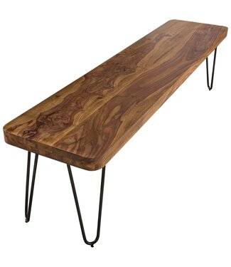 Wohnling Eetkamerbank BAGLI sheeshamhout 120 cm - WL1.507