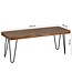 Wohnling eetkamerbank BAGLI massief hout Sheesham 120 x 45 x 40 cm houten bank natuurproduct Keukenbank in landhuisstijl