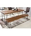 Wohnling eetkamerbank BAGLI massief hout Sheesham 120 x 45 x 40 cm houten bank natuurproduct Keukenbank in landhuisstijl
