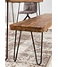 Wohnling eetkamerbank BAGLI massief hout Sheesham 120 x 45 x 40 cm houten bank natuurproduct Keukenbank in landhuisstijl