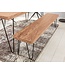 Wohnling eetkamerbank BAGLI massief hout acacia 120 x 45 x 40 cm houten bank natuurproduct Keukenbank in landhuisstijl