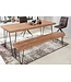 Wohnling eetkamerbank BAGLI massief hout acacia 120 x 45 x 40 cm houten bank natuurproduct Keukenbank in landhuisstijl