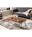 Wohnling salontafel BAGLI massief hout Sheesham 115 cm brede woonkamertafel design metalen poten landelijke stijl bijzettafel