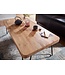 Wohnling salontafel BAGLI massief houten acacia 115 cm brede salontafel design metalen poten landelijke stijl bijzettafel
