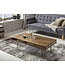 Wohnling Salontafel BAGLI Massief Hout Sheesham 110 cm breed Woonkamer Tafel Design Metalen Poten Landelijke Stijl Bijzettafel Lade