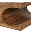 Wohnling salontafel massief hout Sheesham 118 cm brede eettafel ontwerp donkerbruin landelijke stijl tafel