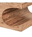 Wohnling massief houten salontafel Acacia 118 cm brede eettafel ontwerp donkerbruin landelijke stijl tafel