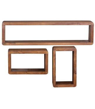 Wohnling Wandplank BOHA sheeshamhout 80 cm - WL1.525