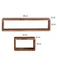 Wohnling design wandplank set van 3 BOHA massief houten planken sheesham landelijke stijl | Rustieke wandplankenset hout | Hangplank vierkant echt hout | Wandplanken | Hangende dobbelstenen | Plankwanddozen vierkant