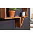 Wohnling set van 2 wandplanken MUMBAI massief houten sheesham houten plank landelijke huisstijl hangende plank echte houten wandplank natuurlijk product
