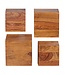 Wohnling set van 4 wandplanken MUMBAI massief houten sheesham houten plank landelijke stijl hangende plank 25cm en 20cm echt houten wandbord