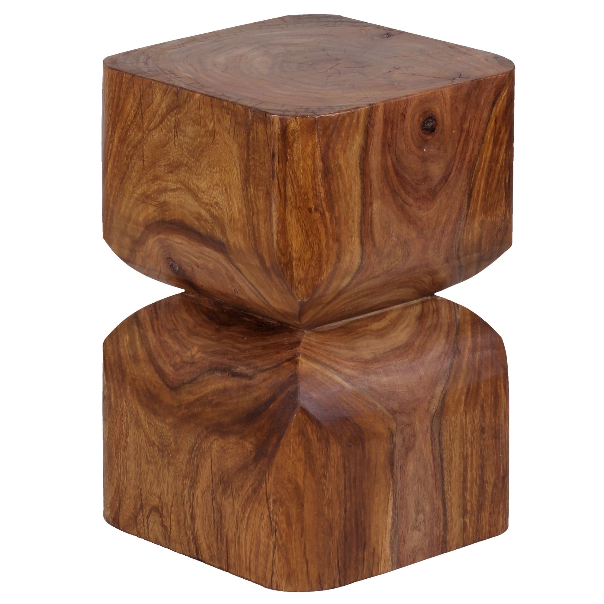 Bijzettafel sheeshamhout bruin 45 cm