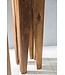 Wohnling bijzettafel set van 3 massief houten sheesham salontafel design kolommen landelijke stijl salontafel vierkant