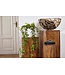 Wohnling bijzettafelset van 3 WL 1.566 massief hout 24,5x85x24,5 cm Sheesham-tafels | Houten tafel natuurproduct Echte houten bijzettafels Decoratieve kolommen | Drie houten tafels bruin | Bloembox hout Modern