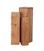 Wohnling bijzettafels set van 3 WL1.567 massief hout 24,5x85x24,5 cm Acacia tafels | Houten tafel natuurproduct Echte houten bijzettafels Decoratieve kolommen | Drie houten tafels bruin | Bloembox hout Modern