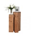 Wohnling bijzettafels set van 3 WL1.567 massief hout 24,5x85x24,5 cm Acacia tafels | Houten tafel natuurproduct Echte houten bijzettafels Decoratieve kolommen | Drie houten tafels bruin | Bloembox hout Modern