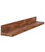 Wohnling wandplank MUMBAI massief hout sheesham houten plank 140 cm landelijke stijl hangende plank echt houten wandplank natuurlijk product