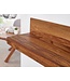 Wohnling wandplank MUMBAI massief hout sheesham houten plank 160 cm landelijke stijl hangende plank echt houten wandplank natuurlijk product