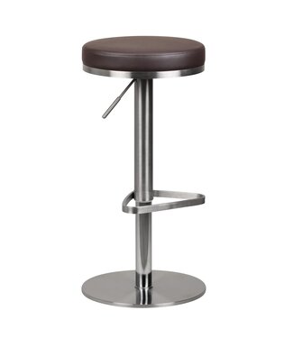 Wohnling Barkruk bruin draaibaar verstelbaar 82 cm