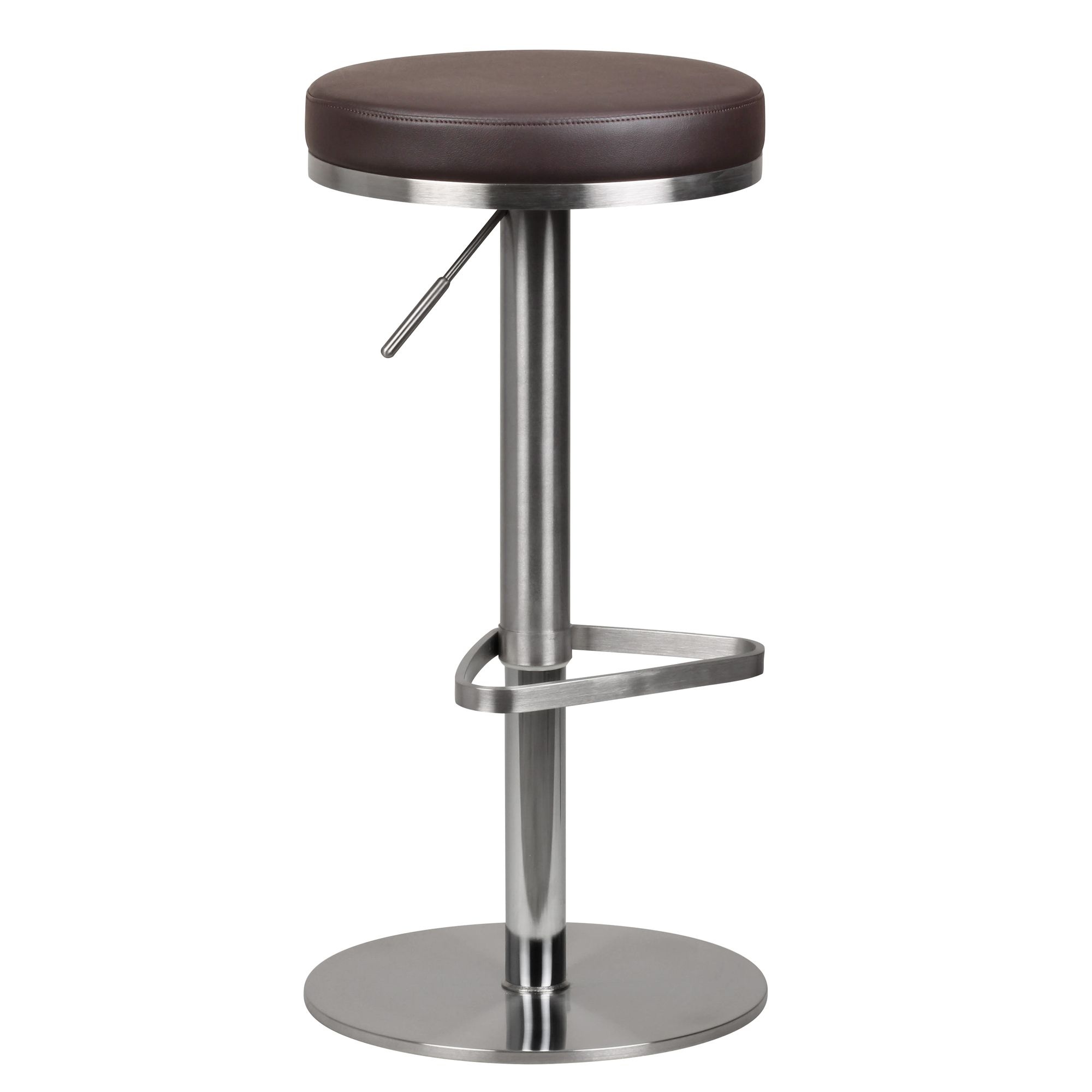Barkruk bruin draaibaar verstelbaar 82 cm