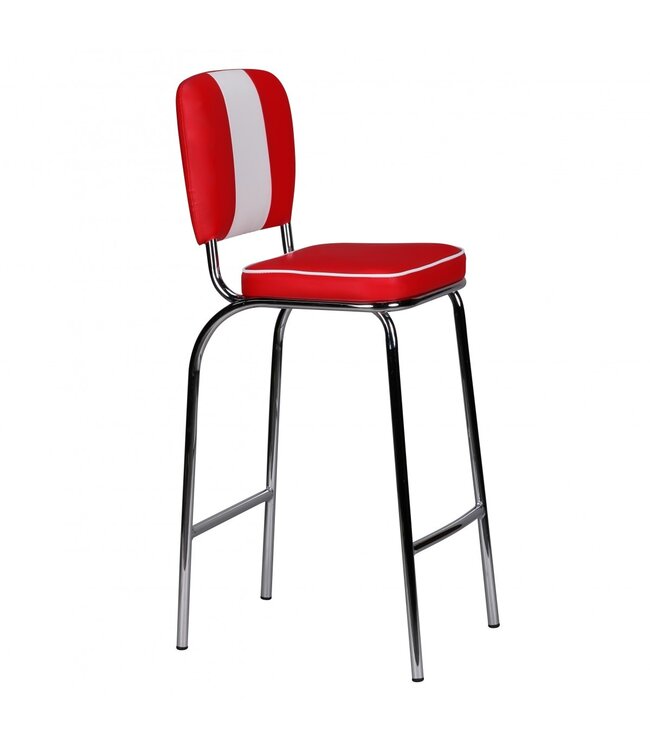 Wohnling American Diner 50s Retro Rood Wit - WL1.718