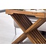 Wohnling tafel massief hout Sheesham ontwerp klaptafel dienblad en tafel frame opvouwbaar landelijke stijl