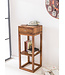 Wohnling bijzettafel MUMBAI massief houten sheesham bijzettafel telefoontafel met lade 35 x 35 x 90 cm