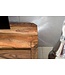Wohnling Lowboard hardhout sheesham Borst 140cm TV boord opbergvakken landelijke stijl kabinet 40 cm TV-meubel