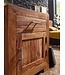 Wohnling nachtkastje MUMBAI massief houten sheesham design nachtkastje 60 cm met lade en deur nachtkastje voor boxspring bed