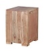 Wohnling nachtkastje MUMBAI massief houten acacia design nachtkastje 60 cm met lade en deur nachtkastje voor boxspring bed