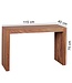 Wohnling Console tafel massief hout Sheesham console bureau 115 x 40 cm cottage stijl werktafel natuurlijk hout modern
