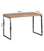 Wohnling bureau hardhout Acacia computer tafel 120 x 60 cm laptop tafel Cottage console tafel met metalen poten