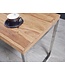 Wohnling bureau hardhout Acacia computer tafel 120 x 60 cm laptop tafel Cottage console tafel met metalen poten