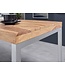 Wohnling bureau hardhout Acacia computer tafel 120 x 60 cm laptop tafel Cottage console tafel met metalen poten