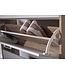 Wohnling schoenenrek hout 80x95x24 cm modern Sonoma eiken | Design schoenenrek schoenenkipper smal | Schoenenkast schoenenopberger met lade | Hal kast schoenenrek plank