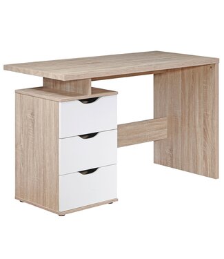 Wohnling Bureau MASSA wit 120 cm breed