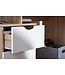 Wohnling bureau MASSA 120 x 76 x 53 cm met 3 lades in Sonoma wit | Computerbureau modern voor tieners | Ruimtebesparende laptoptafel met plank