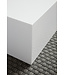 Wohnling salontafel MONOBLOC 60 x 60 x 30 cm hoogglans MDF wit gelakt | Design woonkamertafel Cube vierkant | Lounge bijzettafel kubusvorm
