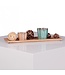 Wohnling salontafel MONOBLOC 60 x 60 x 30 cm hoogglans MDF wit gelakt | Design woonkamertafel Cube vierkant | Lounge bijzettafel kubusvorm