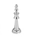 Wohnling Deko pion KING aluminium decoratie gepolijst 70 cm Dekofigur standbeeld sculptuur grote aluminium enkel modern XXL