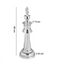 Wohnling Deko pion KING aluminium decoratie gepolijst 70 cm Dekofigur standbeeld sculptuur grote aluminium enkel modern XXL