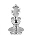 Wohnling Deko pion KING aluminium decoratie gepolijst 70 cm Dekofigur standbeeld sculptuur grote aluminium enkel modern XXL