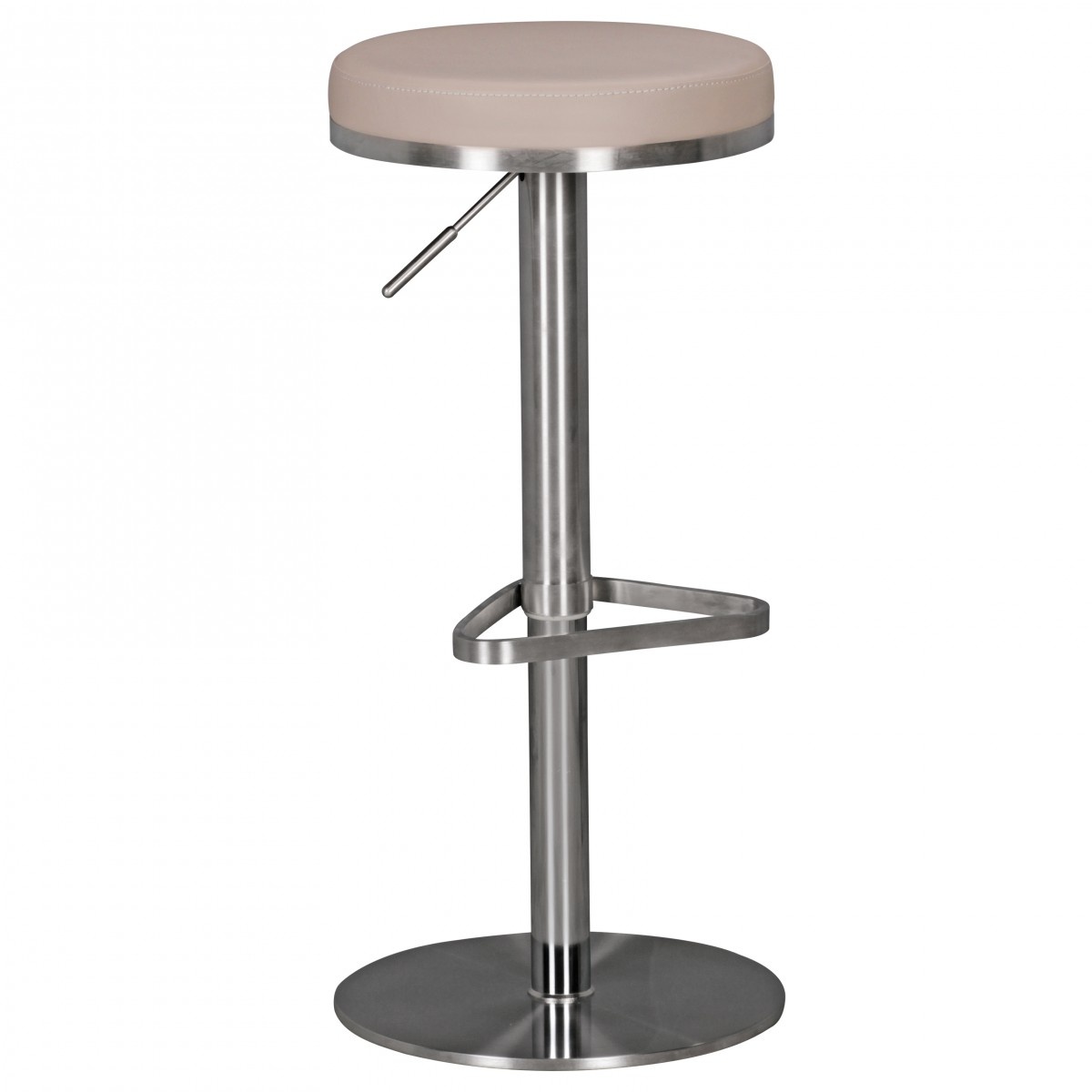 Barkruk taupe staal 82 cm hoog