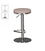 Wohnling Duurzaam M7 barkruk staal taupe stoel moderne kruk verstelbare design barkruk draaibare stabiel