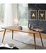 Wohnling eetkamertafel REPA 180 x 80 x 76 cm Sheesham rustiek massief hout | Design landhuis eettafel | Tafel voor eetkamer groot | 6 - 8 personen