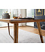 Wohnling eetkamertafel REPA 180 x 80 x 76 cm Sheesham rustiek massief hout | Design landhuis eettafel | Tafel voor eetkamer groot | 6 - 8 personen